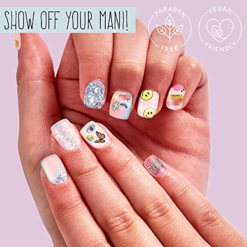 STMT Self-Love Club D.I.Y. Nail Art Studio by Horizon Group USA, 10+ Essentials for at-Home Manicure Including Nail Polishes, Soothing Hand Mask, Cuticle Oil, Phone Holder, Nail Stickers & More