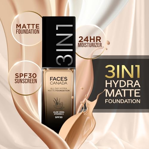 FACESCANADA All Day Hydra Matte Foundation SPF 30 - Ivory
