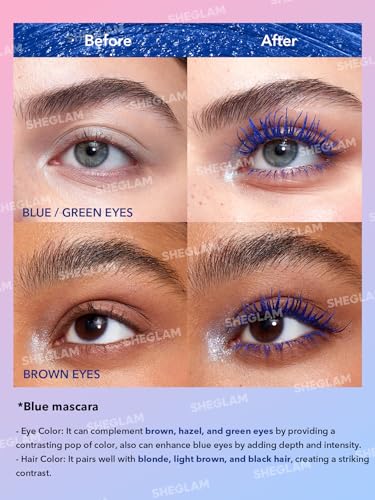 SHEGLAM All-In-One Volume & Length Mascara Waterproof Blue