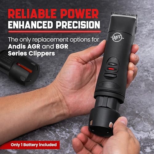 High-Capacity Replacement Battery for Andis PowerGroom AGR and BGR Clippers. NiMH, 2100mAh, Japanese Cells. Compatible with Andis Cordless Clippers: Bgrc. Long-Lasting Power for Andis Bgrc Clippers