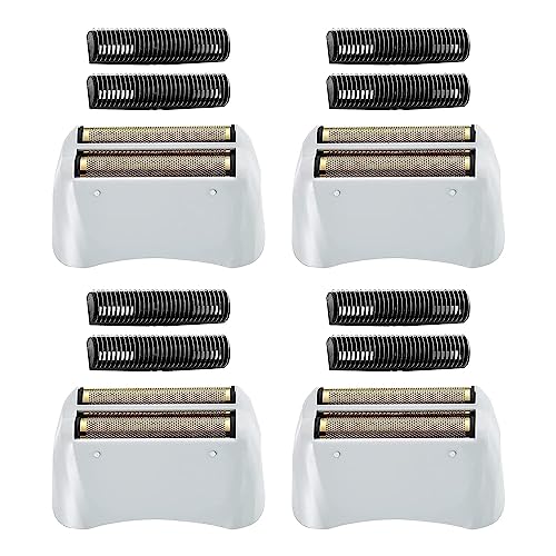 Shaver Replacement Foil and Cutters compatible with andis 17220/17230 shaver ProFoil Lithium replacement, 4 counts (White Gold)