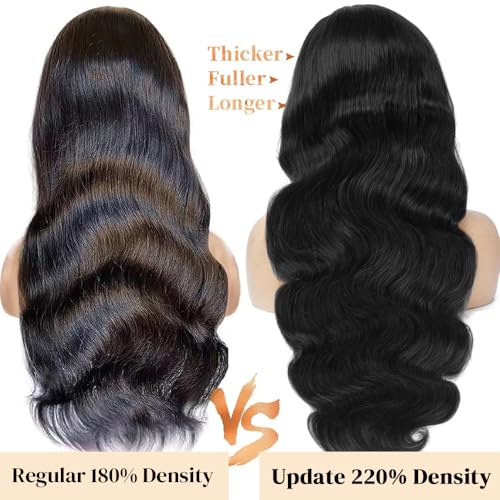32 Inch Body Wave Lace Front Wig 220% Density 13x6 HD