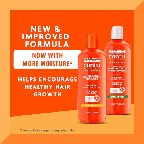 Cantu Shea Butter Shampoo & Conditioner Set for Natural Hair