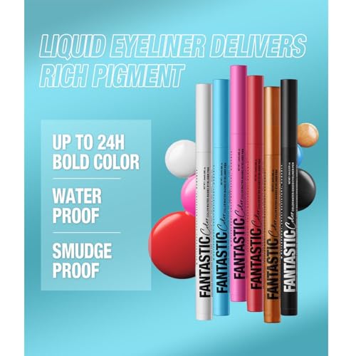 Sky Blue Waterproof Liquid Eyeliner - Precise Tip