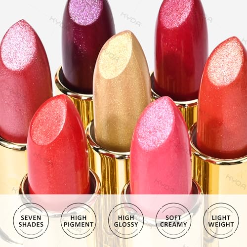 KYDA Shimmer Lipstick 2-Pack - Pearl Metallic Gloss