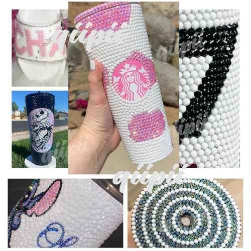 14000Pcs 2mm Tiny White AB Resin Rhinestones Bulk SS6 Small Flatback Jelly Stones Diamonds Gems Charms for Nails Face Eyes Makeup Tumblers Bottles Crafts Crocs Shoes Clothes Phones Scrapbook