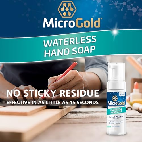 MicroGold Alcohol-Free Hand Sanitizer & Foaming Antibacterial Soap, 4 oz