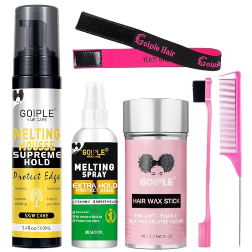 Lace Melting Mousse Wig Glue Kit with Spray & Tools