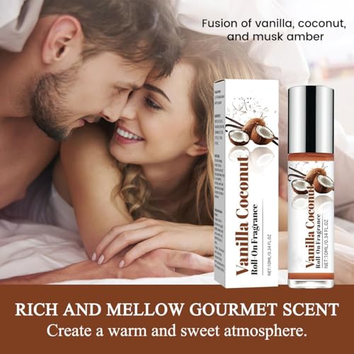 Vanilla Coconut Roll-On Fragrance Oil 10ml - Alcohol-Free Perfume