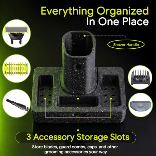 Enhon Razor Stand Dock for Norelco OneBlade 360 - 2-in-1 Charging & Storage