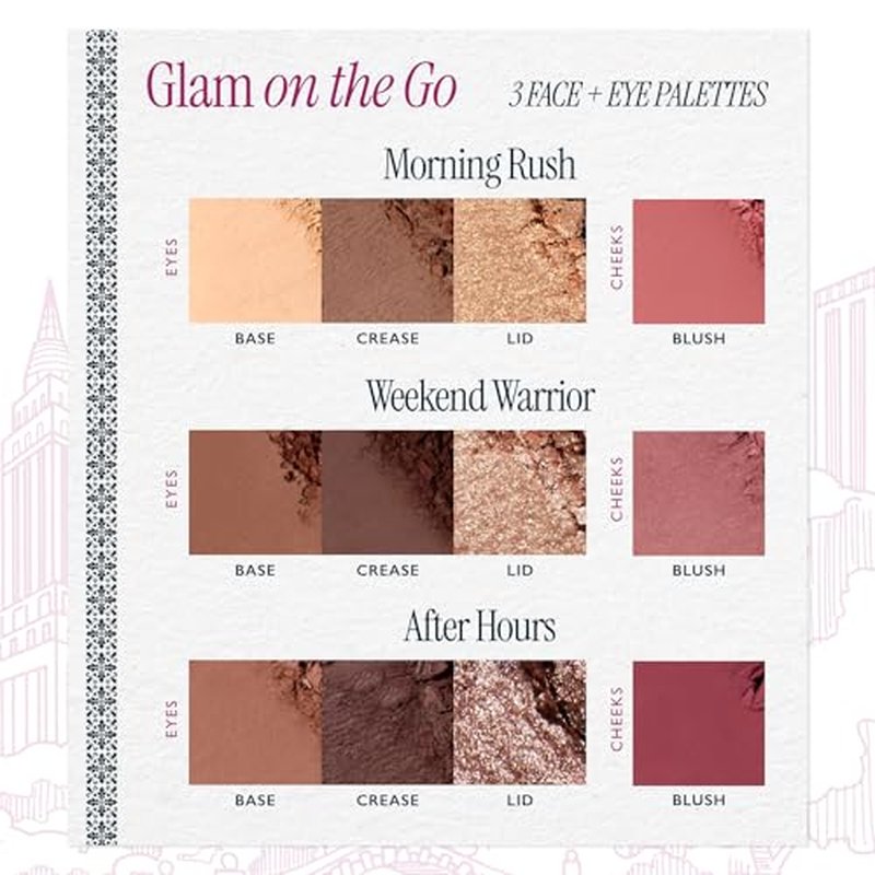 Laura Geller Glam On the Go Eyeshadow & Blush Palette Set