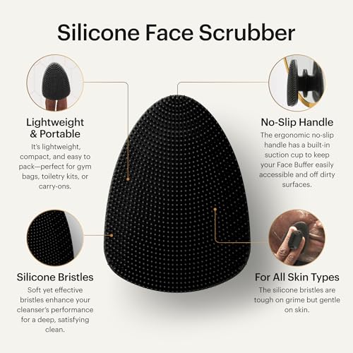 MANSCAPED The Face Buffer - Men's Silicone Face Scrubber & Exfoliator