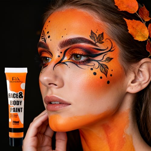 Orange Face Body Paint - Professional Water-Based SFX Makeup