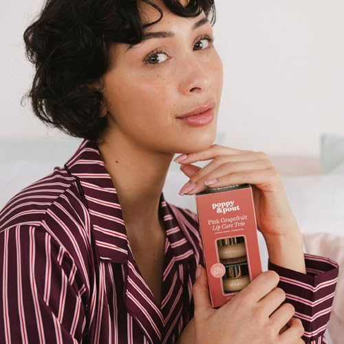 Poppy & Pout Lip Care Trio Set - Sugar Scrub & Overnight Mask