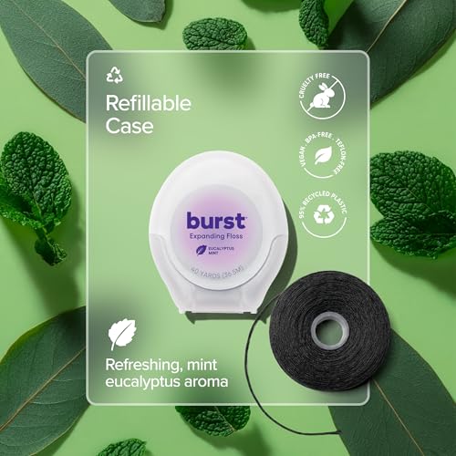 BURST Expanding Dental Floss Mint Eucalyptus 40 Yards