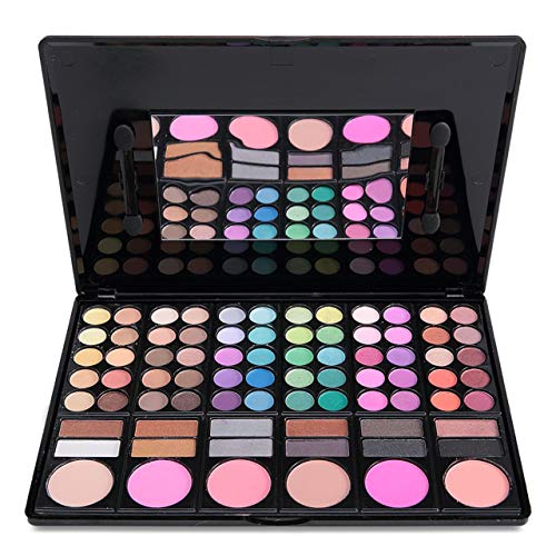 FantasyDay Pro 78 Colors Makeup Palette Kit with Eyeshadow, Blush & Brushes