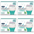 Schick Intuition Pure Nourishment Womens Razor Refills with Coconut Milk and Almond Oil, 3 Count (Pack of 4)