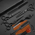 Professional Hair Scissors Set - Stainless Steel Barber Shears & Thinning Tools