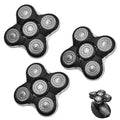 Balder Pro Replacement Head Compatible with Remington Balder Pro Head XR7000 XR1500 XR1501,5 Dual Track Shaver Heads Compatible with Remington Shaver Replacement Blade,3 Pack
