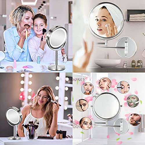 LED Makeup Mirror Bulb Replacement Mirror for Cosmetic Vanity Makeup Mirror with Single Double Sided Lighted Magnification,4W Equivalent to 40W Incandescent Bulb (4-Pack Daylight White)