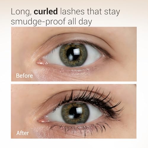 HEIMISH Dailism Smudge Stop Mascara 0.32oz/9g - Curling & Lengthening, Long-lasting, Waterproof, Smudge-proof, Non-Clumping, Washable Cleansing Korean Mascara - Black Curling