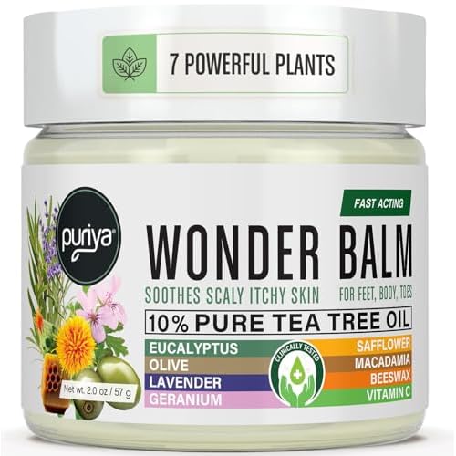 Puriya Tea Tree Oil Wonder Balm and Body Wash for Men, Women Bundle Set, Physician Formulated Extra Strength Soap, Doctor Approved, Extra Strength for Athletes Itchy Foot, Jock Itch, Fast Acting