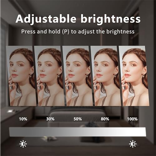Hollywood Vanity Mirror with Lights, 9 LED Bulbs, 3 Color Modes