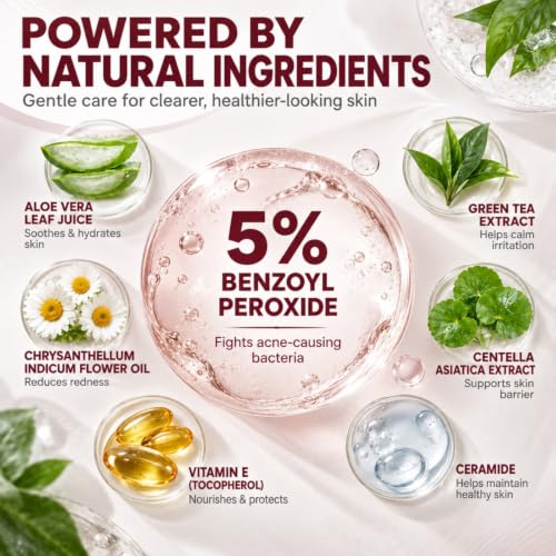 Folliculitis Cream with 5% Benzoyl Peroxide for Bump Relief - 3.53 Fl Oz
