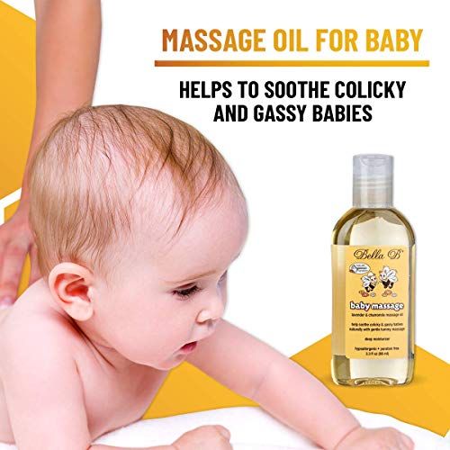 BELLA B Bundle Chest Rub 2 oz & Baby Massage Oil 3.3 oz - Baby Chest Rub - Baby Vapor Rub - Baby Oil Organic - Organic Baby Oil - Eucalyptus Chest Rub - Baby Oil Rub - Hypoallergenic Massage Oil