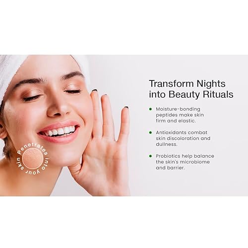 Pierre Freeman's Probiotic Skin Care Peptide Complex Night Recovery Facial Serum, 2 Fluid Ounce