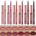 URQT 12-Piece Lip Liner & Lipstick Set – Matte Liquid, Long-Lasting