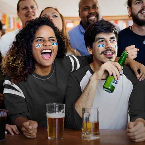 Rico Industries NFL Footbal Peel & Stick Temporary Tattoos - Eye Black - Game Day Approved!