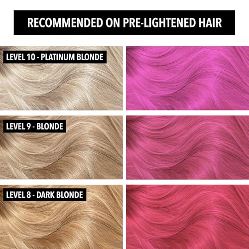 Pulp Riot Semi-Permanent Hair Color - Long-Lasting Vibrant Pink & Red, 4 oz