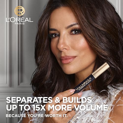 L¡¯Oreal Paris Original Voluminous Mascara, Building Mascara Volume and Length Formula, Washable, Carbon Black, 0.26 Fl Oz., 1 Count