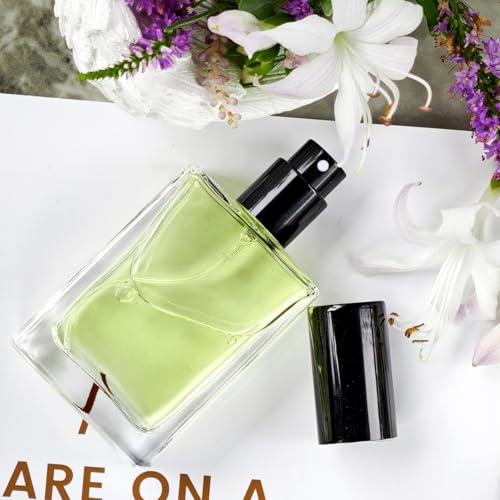 Black 30ml Refillable Glass Perfume Spray Bottle Set for Travel & DIY