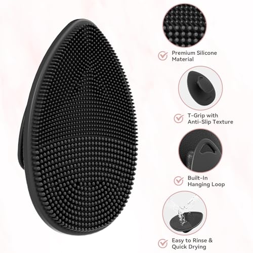 Silicone Face Scrubber Brush - Gentle Exfoliating Cleanser