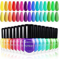 Morovan 15-Color Quick Dry Nail Polish Set - Glossy Rainbow Lacquer Kit