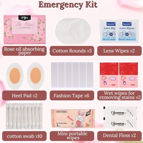 Bridal Emergency Kit with 40+ Wedding Essentials & Makeup Bag - Travel & Wedding Day Support