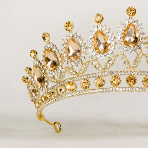 Crystal Baroque Vintage Tiara Crown for Weddings & Parties