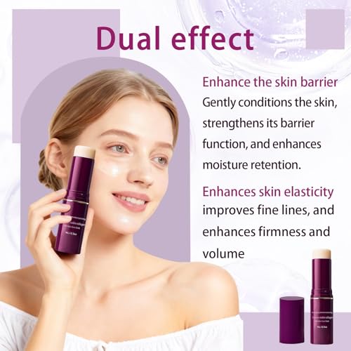 2PCS Calcium Multi Balm: Korean Calcium Eye Cream & Face Balm Stick - Wrinkle Care for Eyes, Face, Neck with Deep Hydration(Purple)