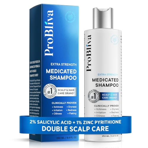 ProBliva Antifungal Shampoo for Dandruff & Scalp Treatment - Antifungal Shampoo with Zinc Pyrithione & Salicylic Acid - 8.4 fl oz