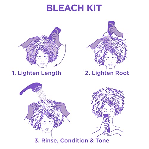 Dark and Lovely Uplift Bleaching Kit for Curly Hair - Ammonia-Free