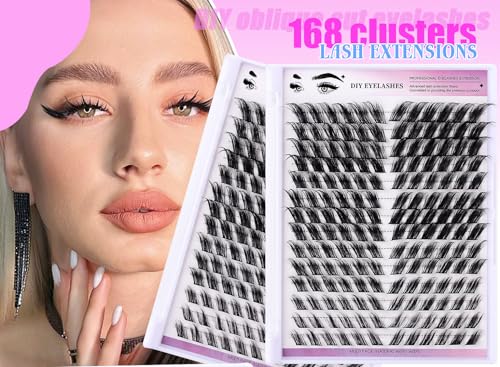 Lash Clusters 168Pcs - 12-18mm Wispy Eyelash Extensions