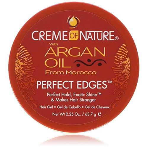 Creme Of Nature Argan Oil Perfect Edges Control 2.25 Ounce Jar (66ml) (2 Pack)