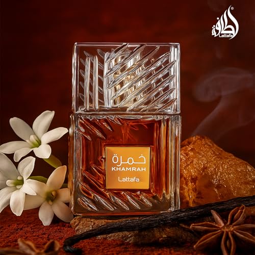 Lattafa Khamrah Eau de Parfum – Aromatic Spicy Unisex Fragrance, 100ml