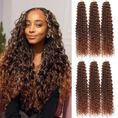 Deep Wave Crochet Hair Extensions - 22 Inch Synthetic Braiding Hair