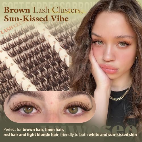 Dark Brown Wispy Lash Clusters 162Pcs 10-16MM CD Curve