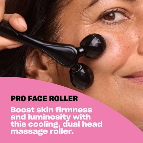 BABE ORIGINAL Facial Massage Pro Face Roller Face Massager Tool, Cooling Zinc Alloy, Dual-Headed Face Sculpting Tool for Firmness