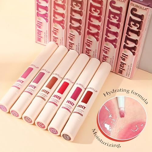 Jelly Lip Gloss with Watercolor Tint & Soft Brush