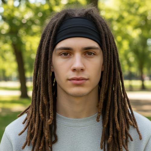 4-Pc Dreadlock Headband Tube Sock Head Wrap Set